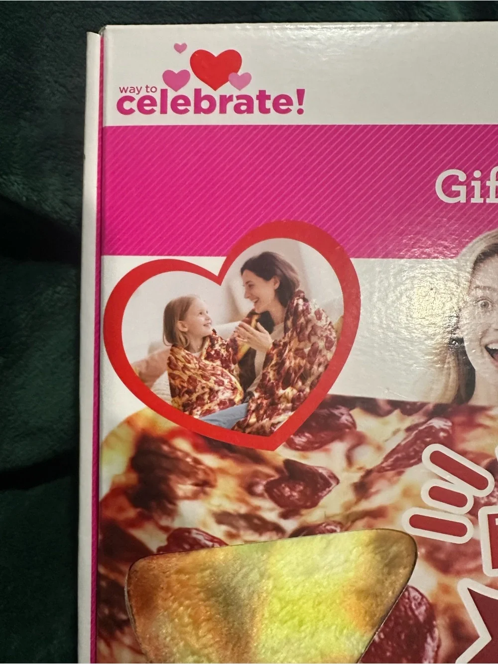 You've Got a Pizza My Heart Pink Throw Blanket - Gift Set